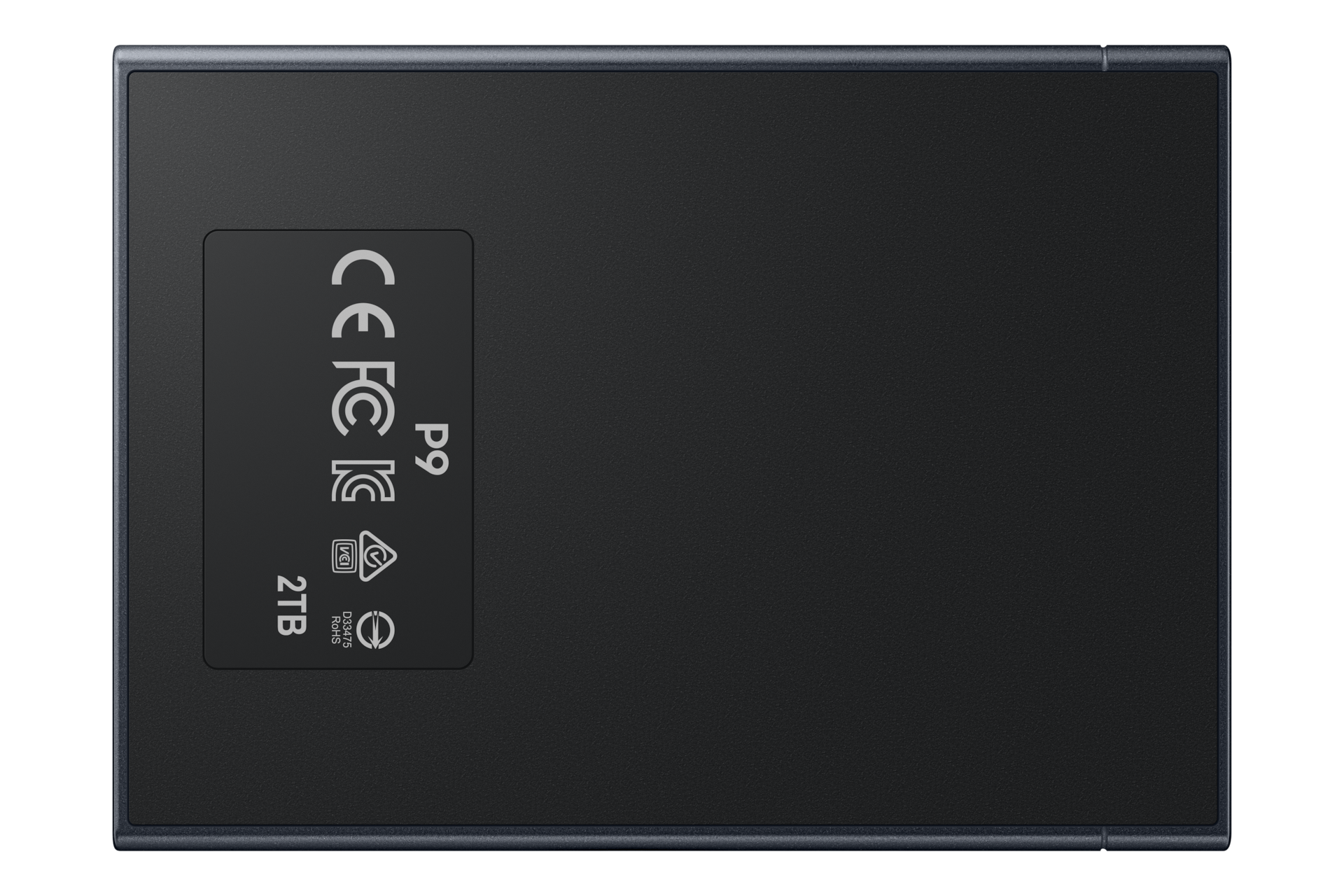 P9 Portable SSD Back Jet Black 