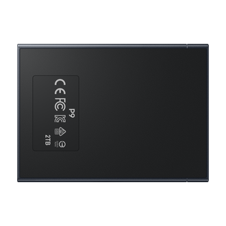 P9 Portable SSD Back Jet Black 