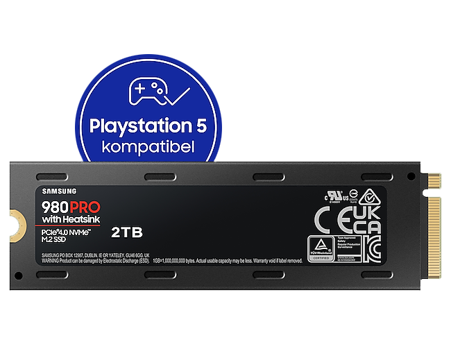 980 PRO Heatsink NVMe™ M.2 SSD - 2 TB MZ-V8P2T0CW | Samsung 