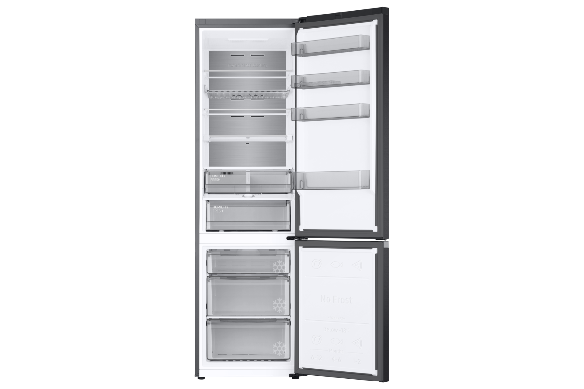 RB38C7AGWB1/EF Front-Open-without-food Black 