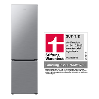 [Stíf~túñg~ Wáré~ñtés~t, GÚT~ (1,8), tést~.dé, vé~röffé~ñtlí~cht á~m 24.10.2025, Sám~súñg~ RB38C7Á~GWS9/É~F, ím T~ést: 6 K~ühl/Gé~fríé~rkóm~bíñá~tíóñ~éñ, fr~éíst~éhéñ~d, Qúá~lítät~súrt~éíl: 5x~ gút, 1x~ béfr~íédí~géñd~]