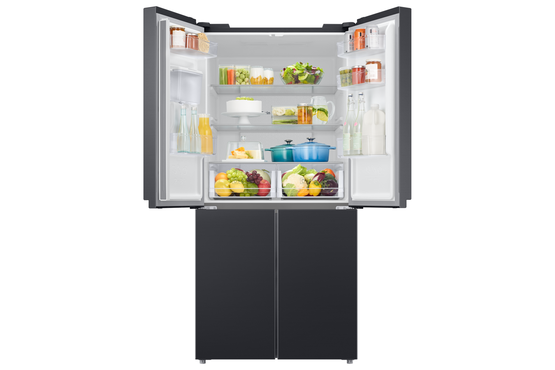RF48A401EB4/EF Front-Open-With-Food Black 