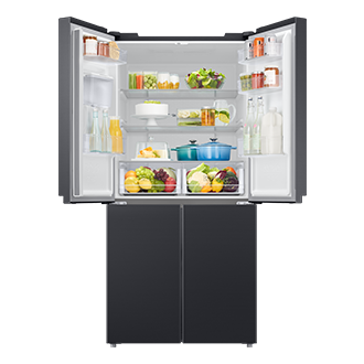 RF48A401EB4/EF Front-Open-With-Food Black 