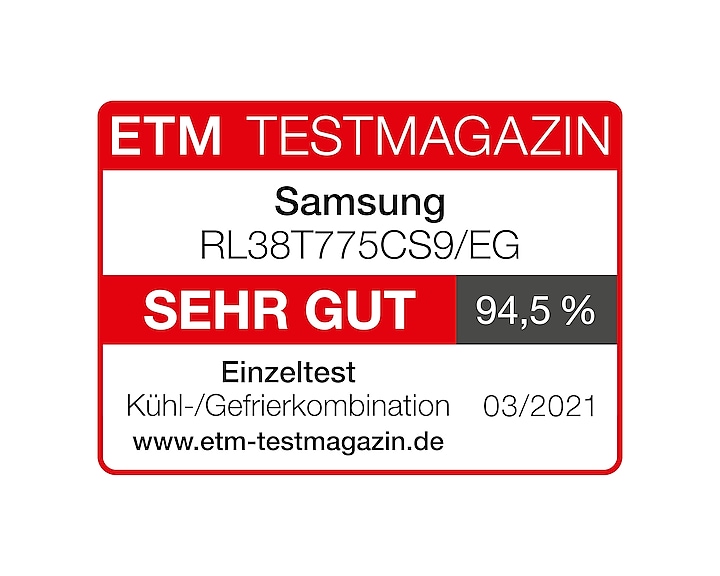 Business | RB7300, Kühl-/Gefrierkombination, Premium Edelstahl Look, 203 cm,  390 ℓ | RL38T775CS9/EG | Samsung Deutschland