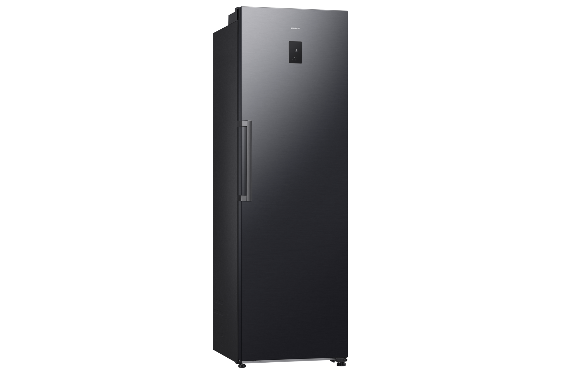 RR75 Eintür-Kühlgerät, 186 cm, SpaceMax™ mit AI Energy Mode und Metal Cooling, EEK: C L-Perspective Black 