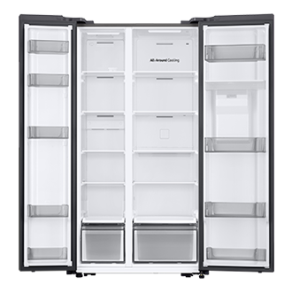 RS57DG410EM9EF Side by Side Front-Open Silver 