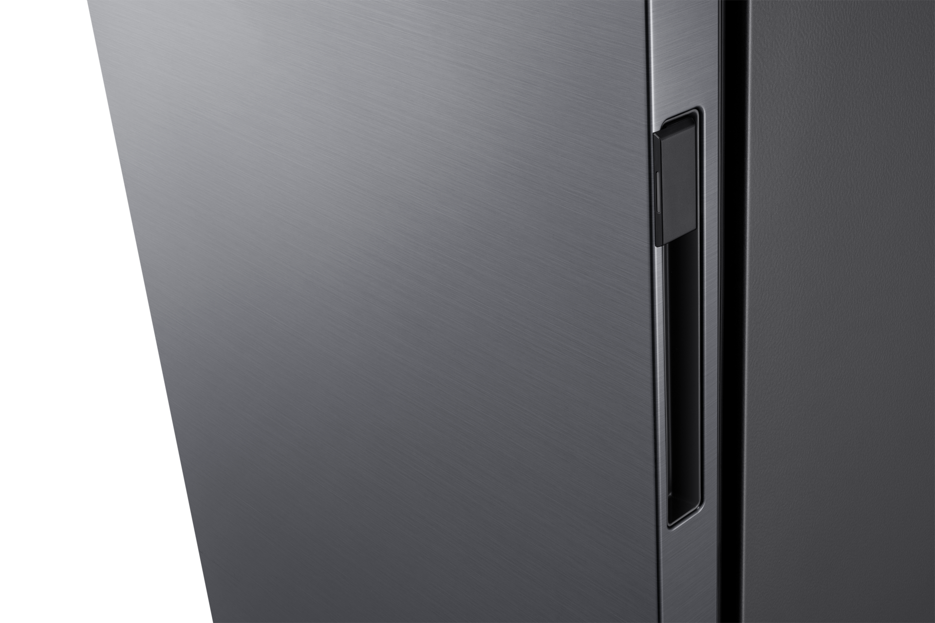 RZ80 Eintür-Gefriergerät, 186 cm, SpaceMax™ mit AI Energy Mode und automatischer Türöffnung, EEK: D Detail-Handle Silver 