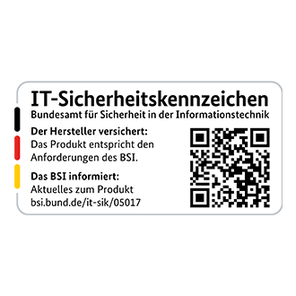 Gekennzeichnet mit dem IT-Sicherheitskennzeichen des BSI