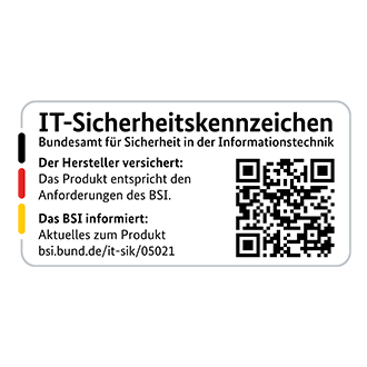 Gekennzeichnet mit dem IT-Sicherheitskennzeichen des BSI