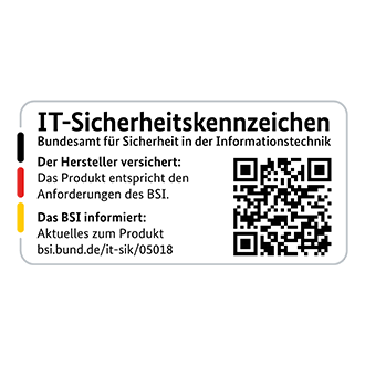 Gekennzeichnet mit dem IT-Sicherheitskennzeichen des BSI