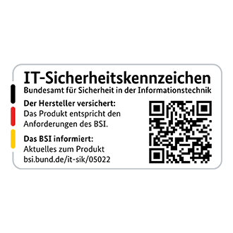 Gekennzeichnet mit dem IT-Sicherheitskennzeichen des BSI