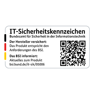 Gekennzeichnet mit dem IT-Sicherheitskennzeichen des BSI