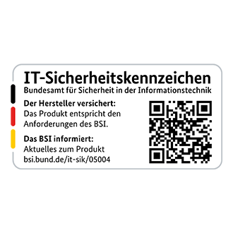 Gekennzeichnet mit dem IT-Sicherheitskennzeichen des BSI