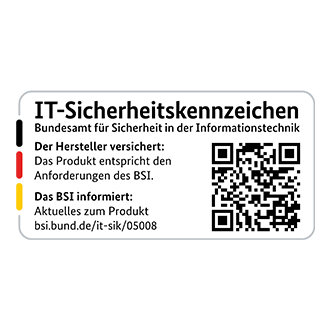 Gekennzeichnet mit dem IT-Sicherheitskennzeichen des BSI