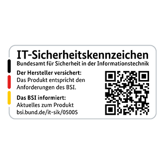 Gekennzeichnet mit dem IT-Sicherheitskennzeichen des BSI