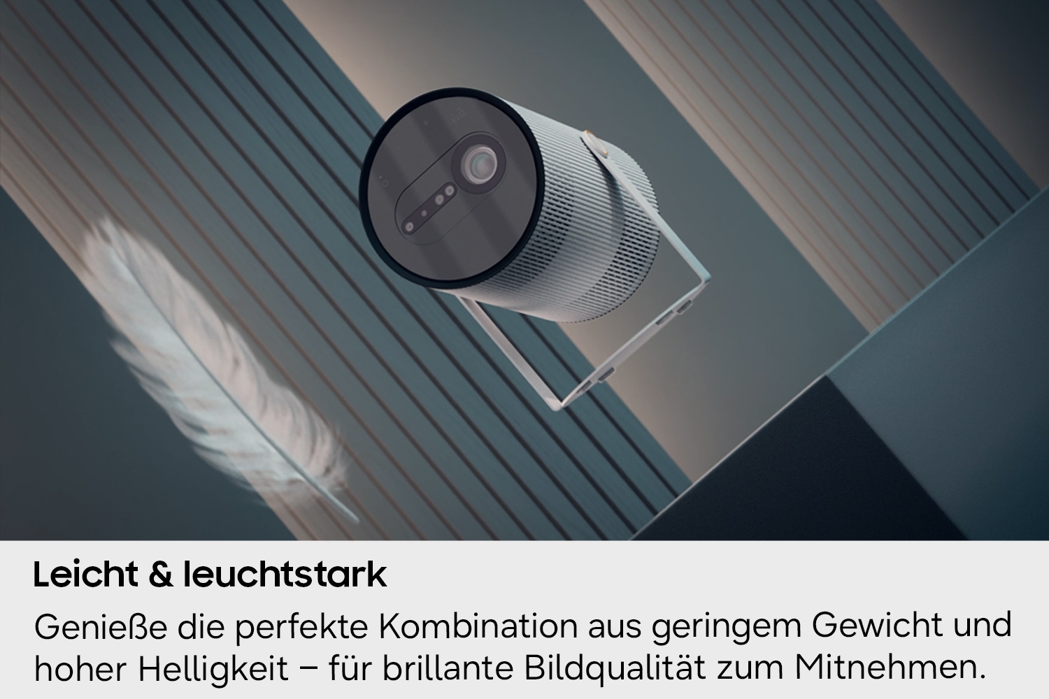 The Freestyle+ Full HD Mobiler Projektor (2026) Ceramic White
