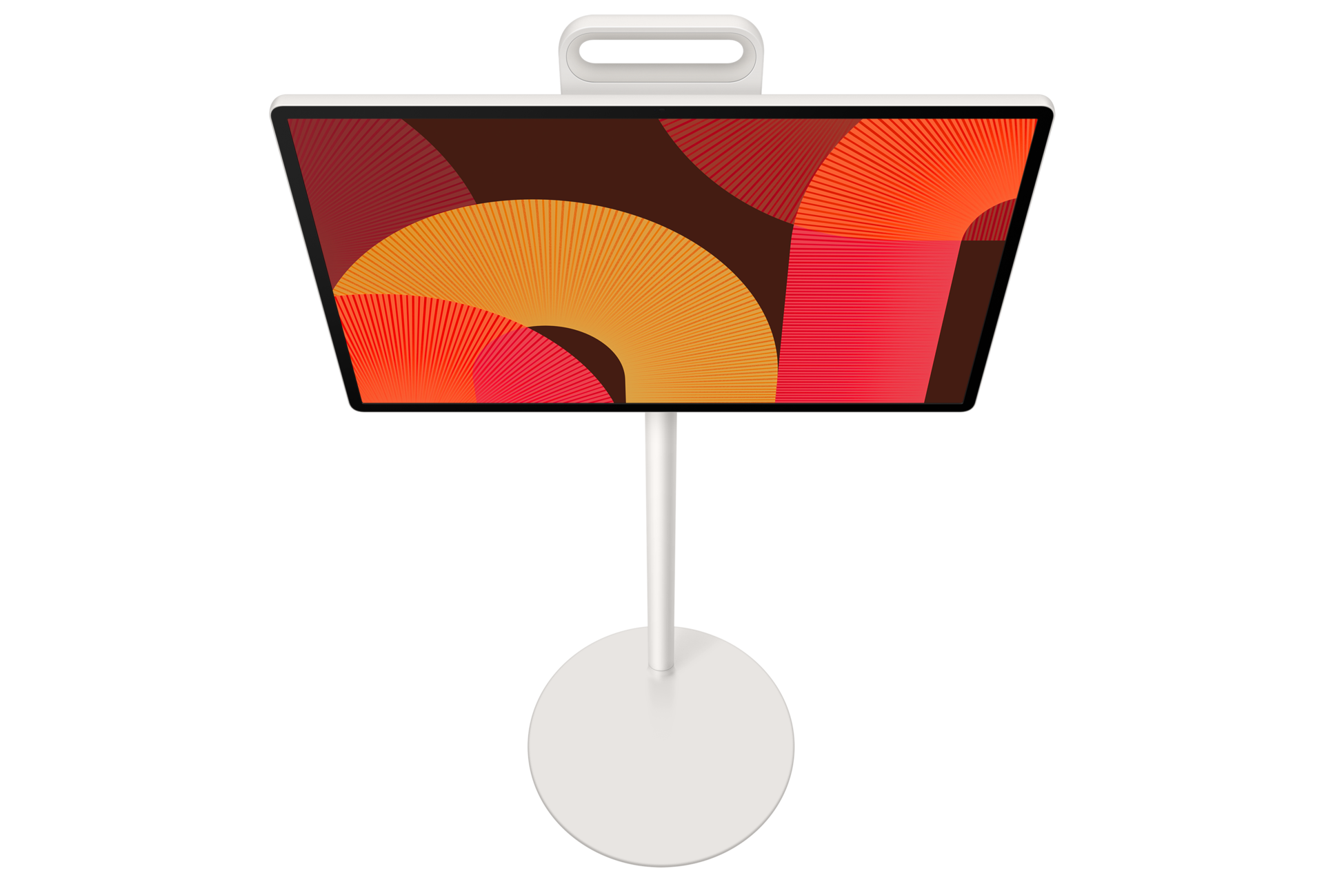 The Movingstyle LSM7F (2025) Front-Top-With-Stand White The Movingstyle