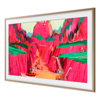 75 Zoll Customizable Frame VG-SCFF R-Persspective Beige Wood 