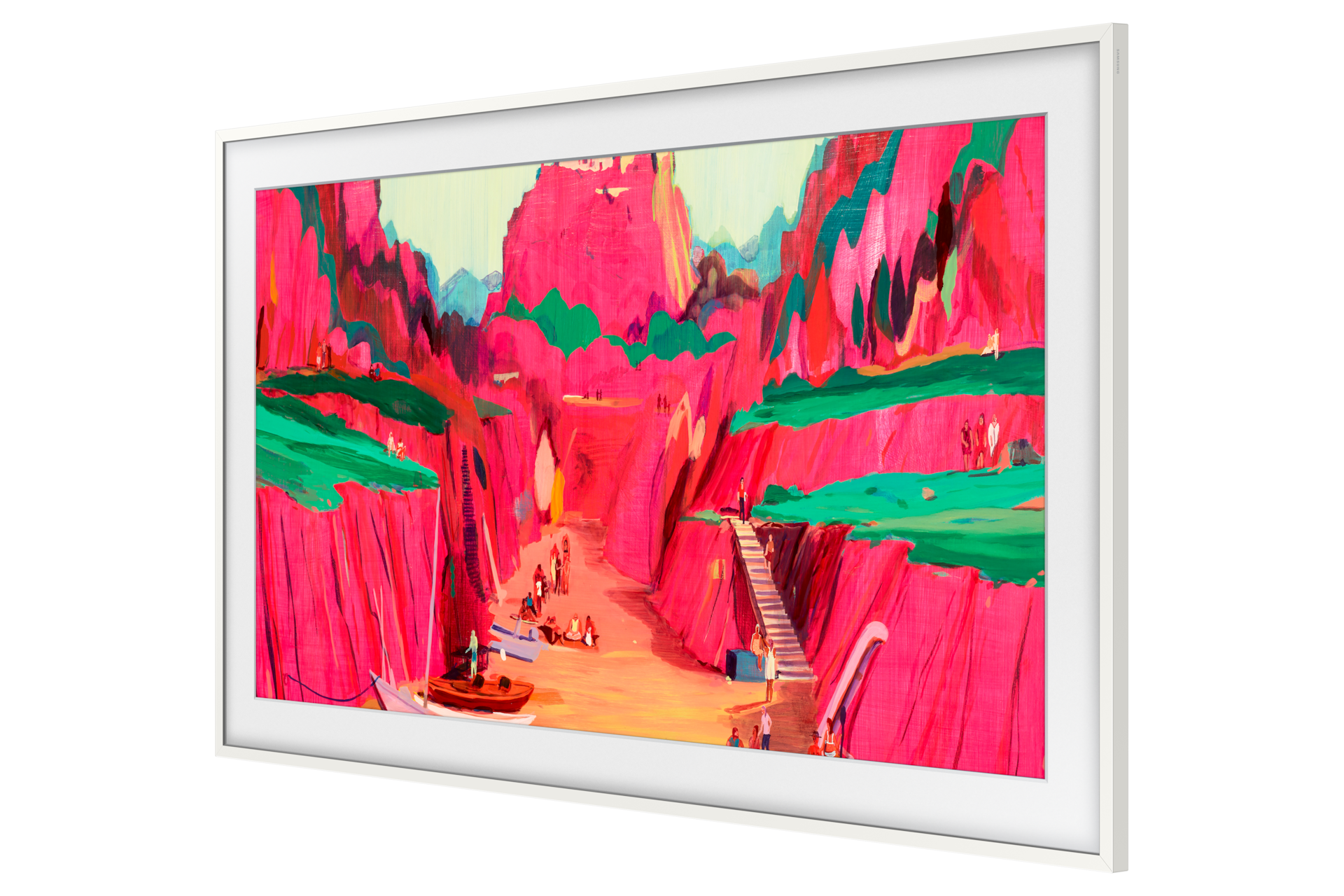 75 Zoll Customizable Frame VG-SCFF R-Persspective White 