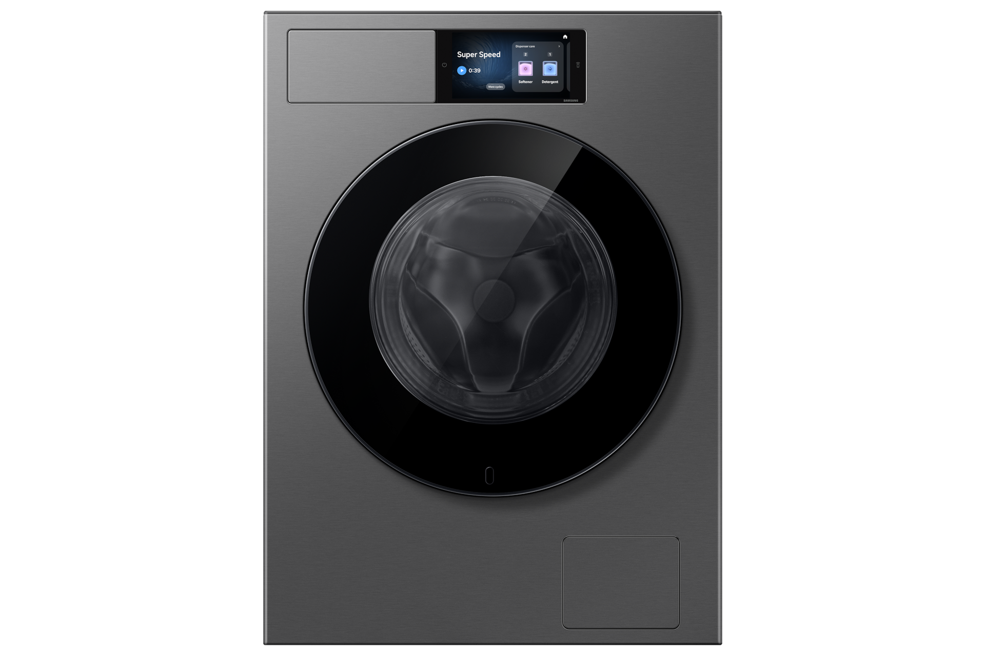 Samsung 11 kg Bespoke AI Waschmaschine WF90H/24 mit großem 7'' Touchdisplay, EEK: A (-45%), 11 kg Dark Silver