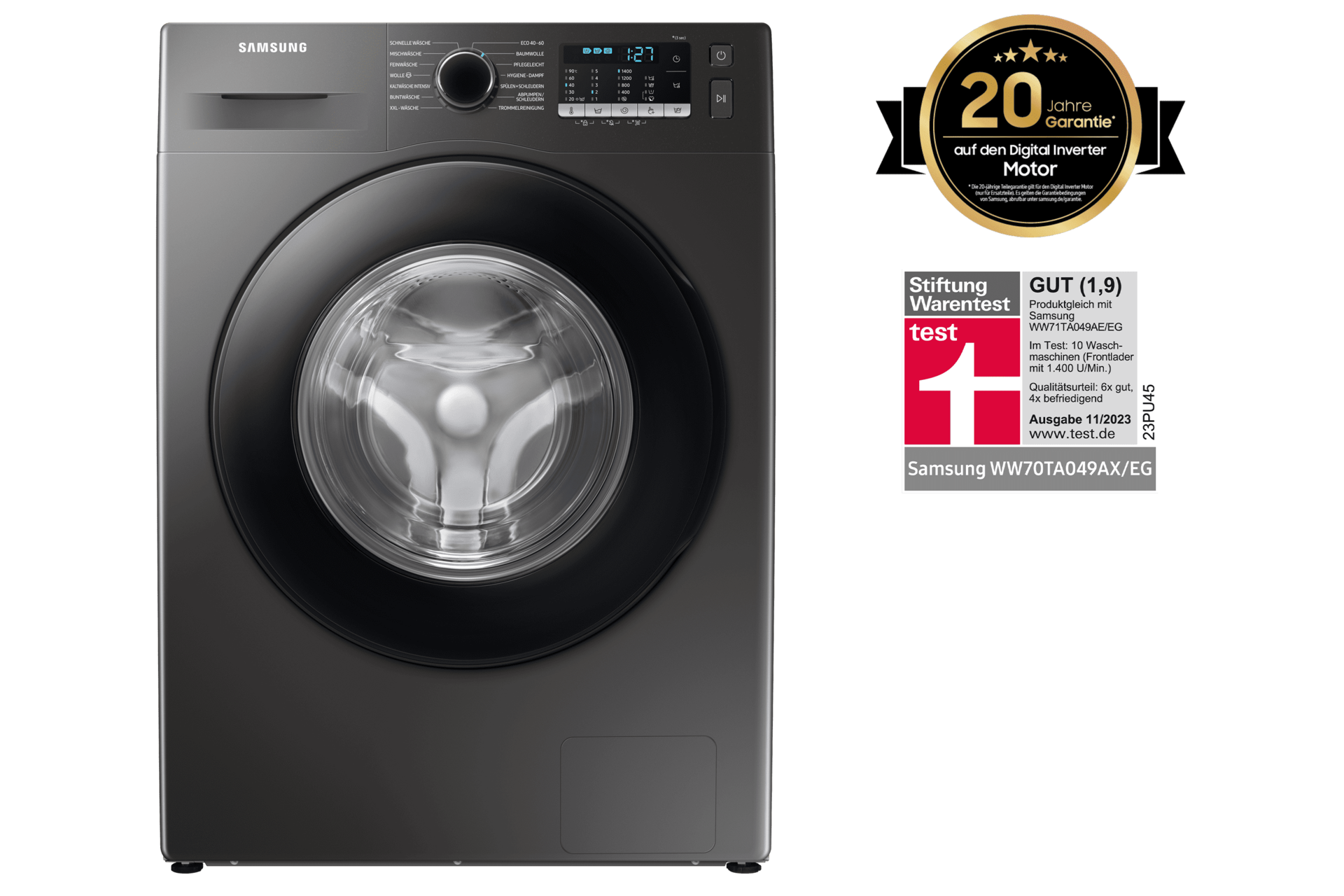 7 kg Waschmaschine, Ecobubble™, WW5000T, Deutschland Samsung |