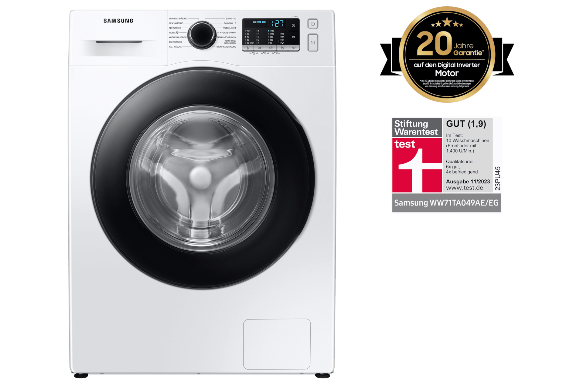 Waschmaschine SchaumAktiv kg DE (WW71TA049AE/EG) Samsung 7 | kaufen
