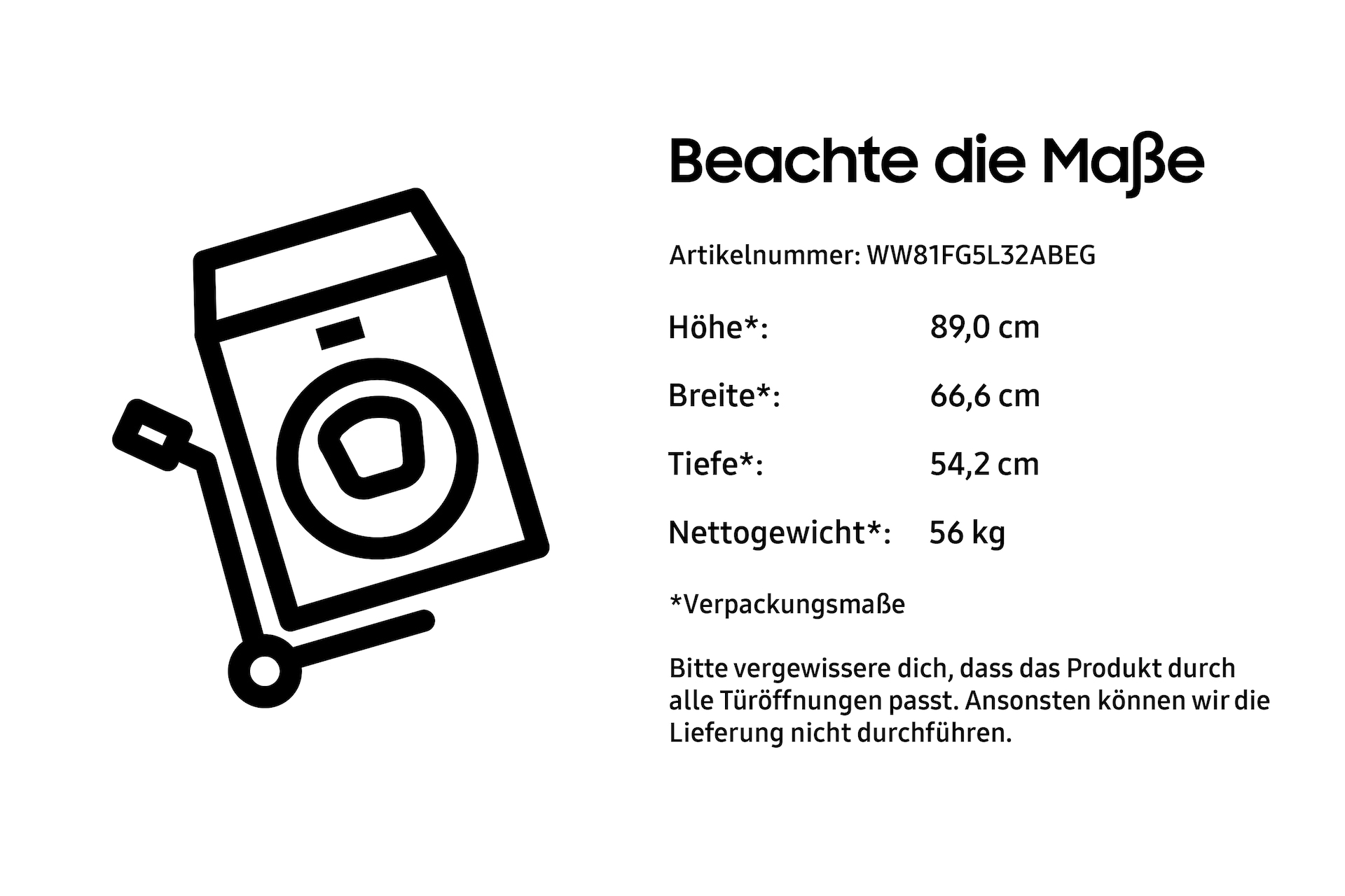 WW81FG5L32ABEG, WW5100F SLIM, Waschmaschine, SuperSpeed 39', AI Ecobubble™, 8 kg, EEK: A Schwarz