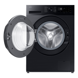 WW81FG5L32ABEG, WW5100F SLIM, Waschmaschine, SuperSpeed 39', AI Ecobubble, 8 kg, EEK: A Front-Open Black 
