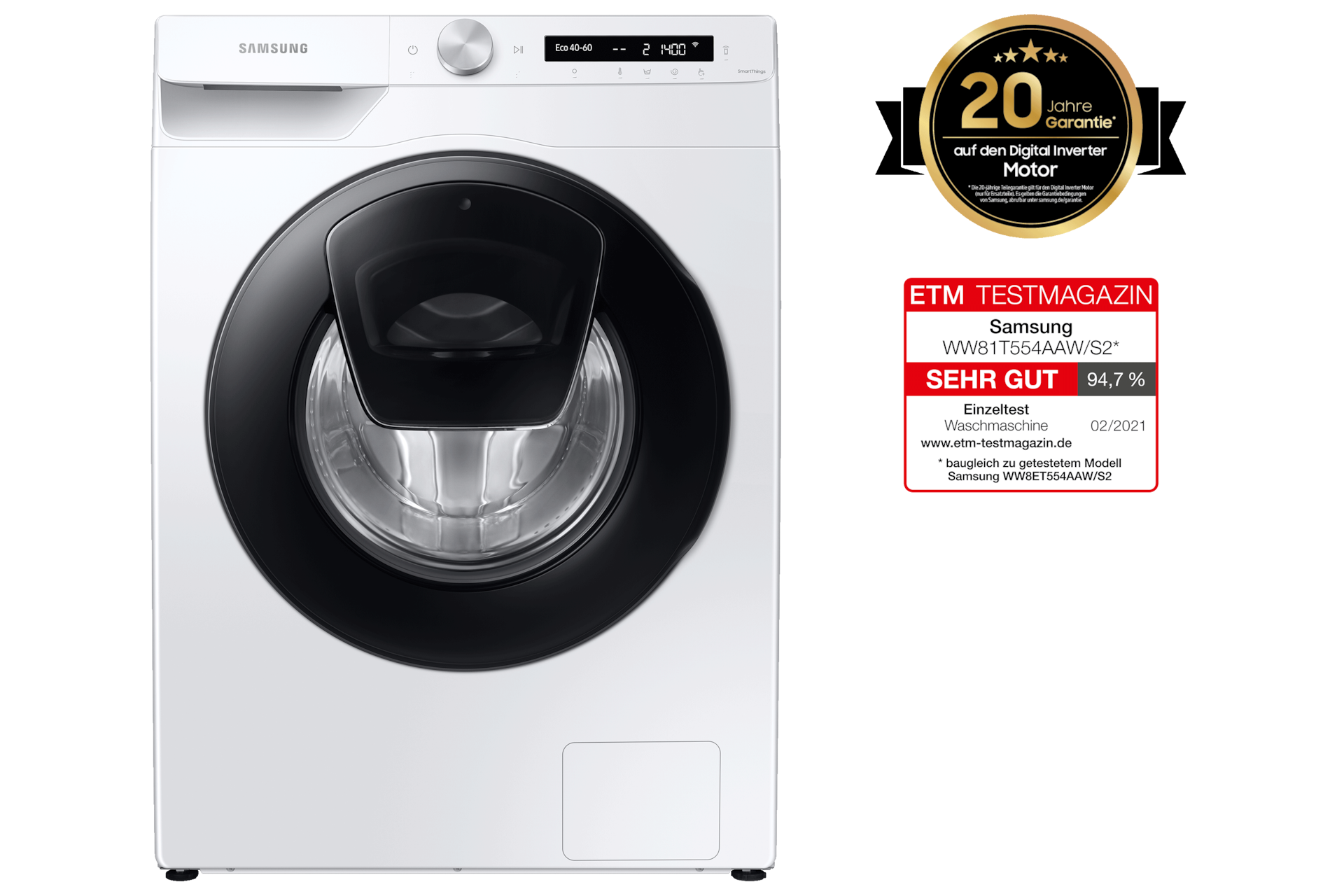 Waschmaschine AddWash™ 8 kg kaufen (WW81T554AAW/S2) DE Samsung 