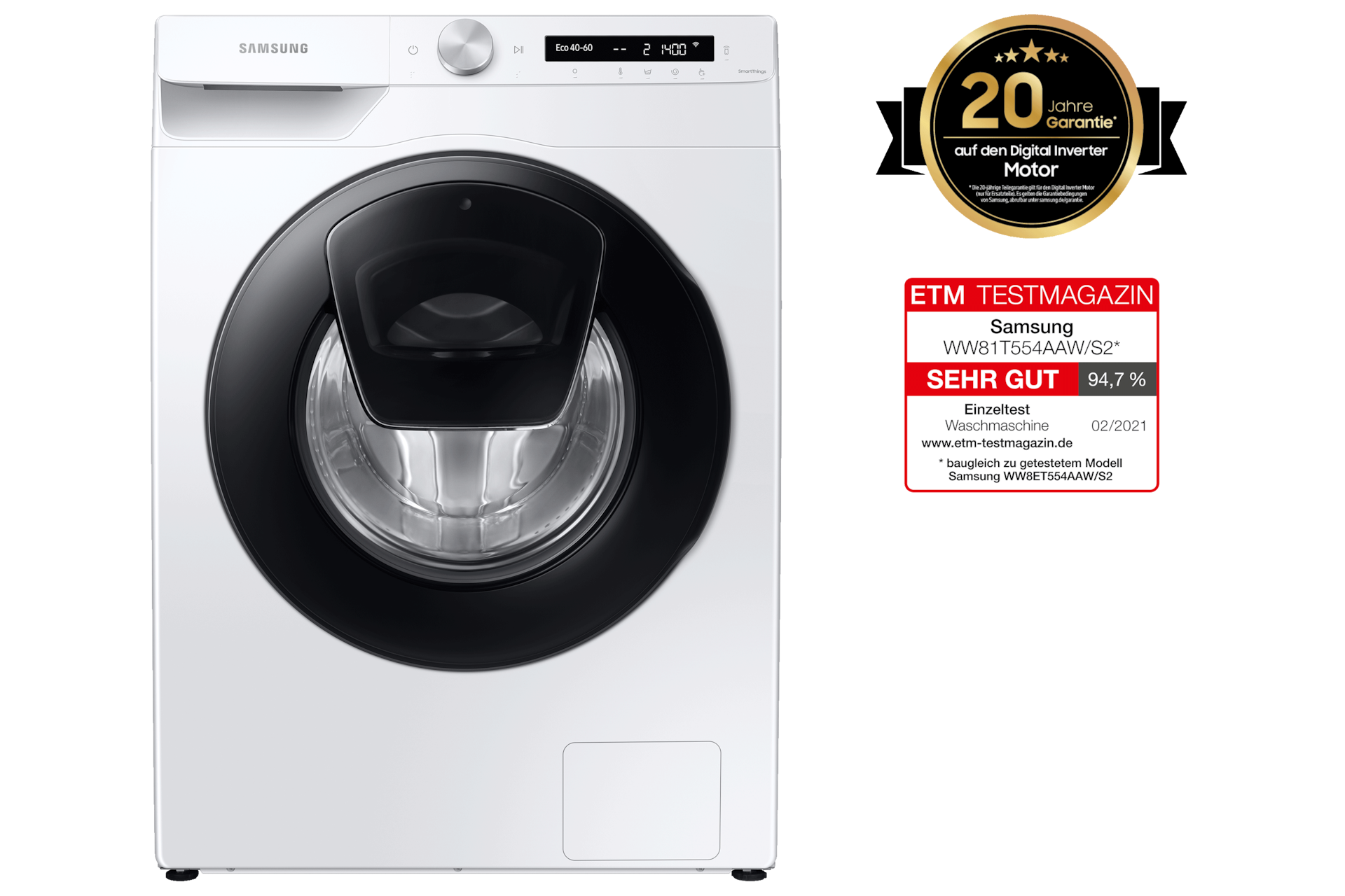 Waschmaschine AddWash™ Samsung | (WW81T554AAW/S2) kaufen DE kg 8