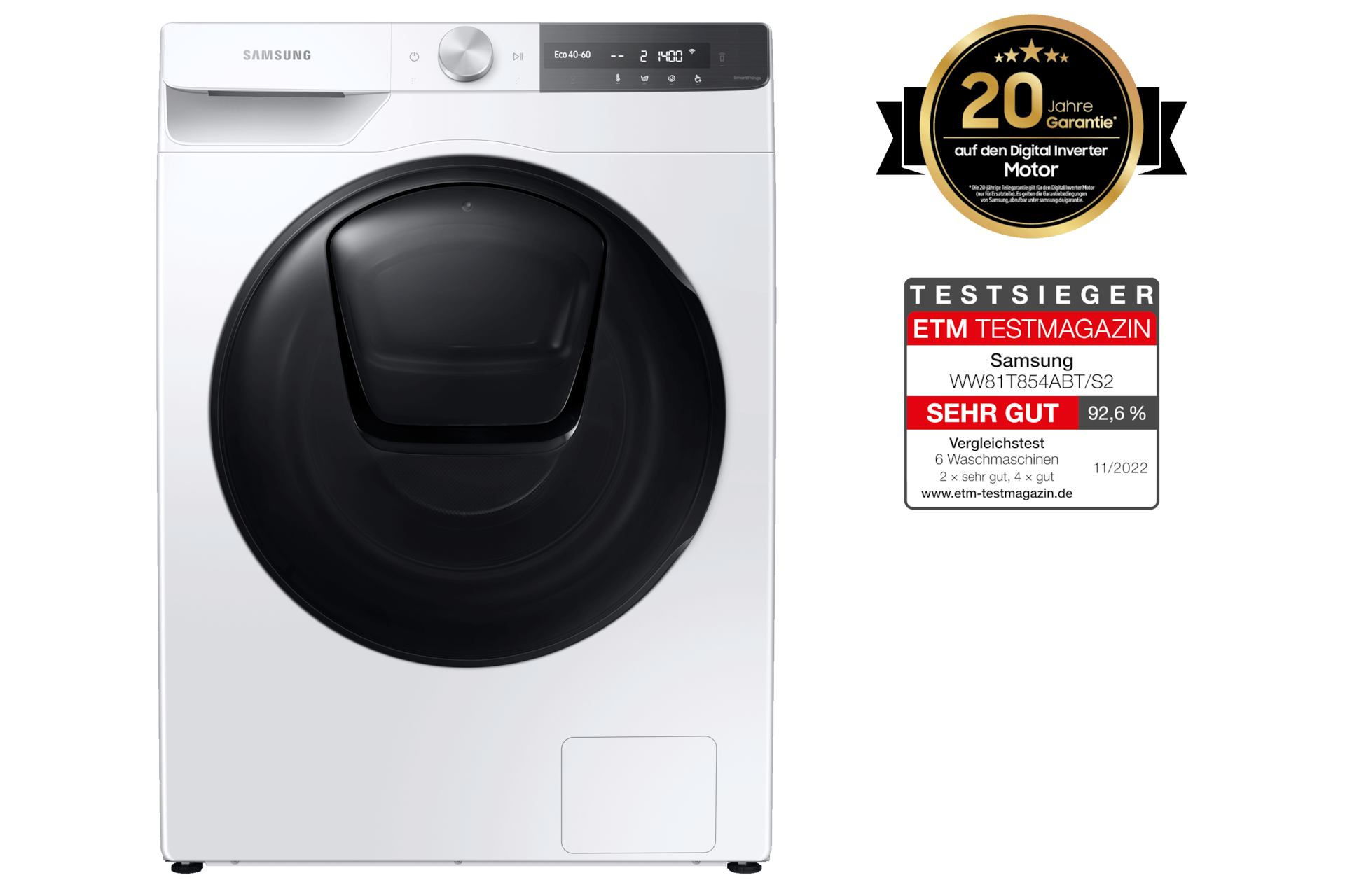 Samsung Waschmaschine kg | (WW81T854ABT/S2) DE AddWash™ kaufen 8