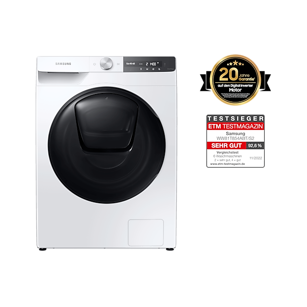 WW8500T, Waschmaschine, QuickDrive™ ECO, 8 kg | Samsung Service DE