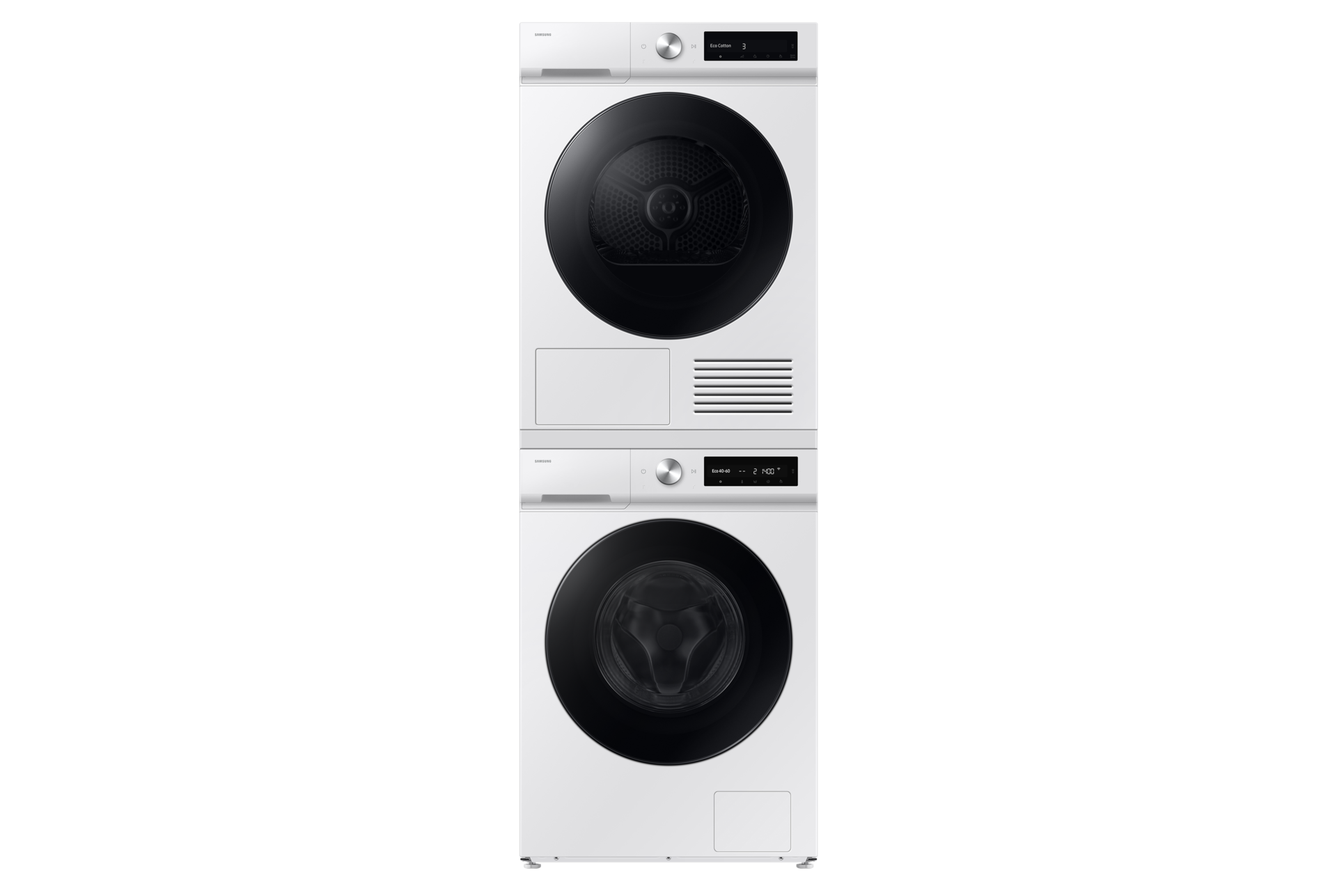 Tørretumbler AI Dry+ 9 kg Stack-Front-Door-Closed White 