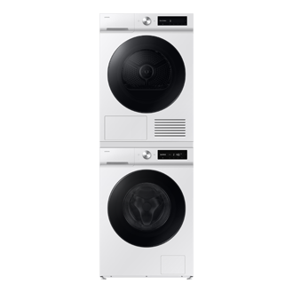 Tørretumbler AI Dry+ 9 kg Stack-Front-Door-Closed White 
