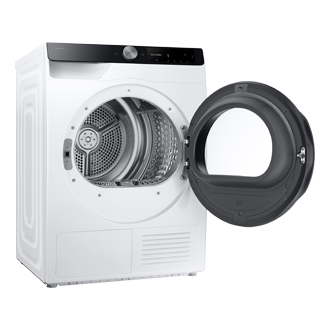 Laundry Dryer with A Energy Efficiency Rating and AI Dry+ L-Perspective-Open White 