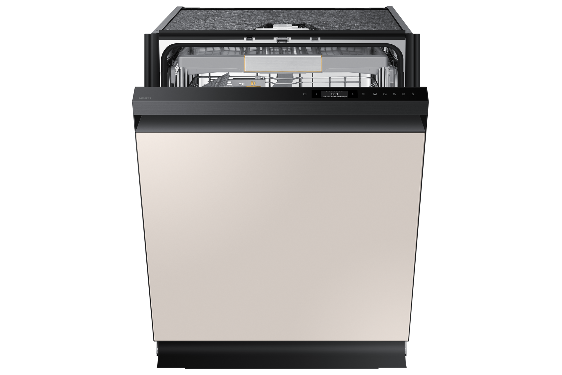 Indbygget opvaskemaskine med Water Jet Clean 14 kuverter (frontpanel DW-S24PEU påkrævet) Front-Open1 Satin Beige 