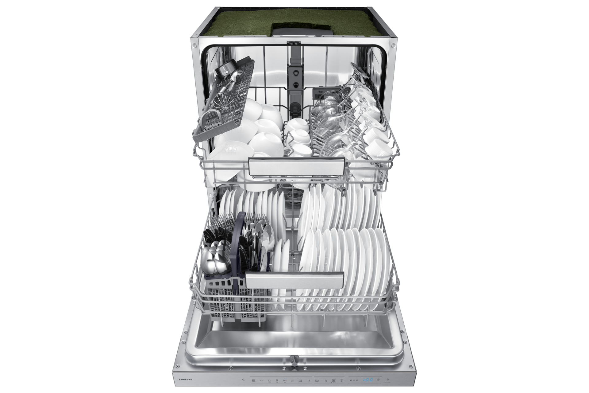 Built-under Dishwasher AutoRelease™ 13 Place Setting Front-Open3 Silver 