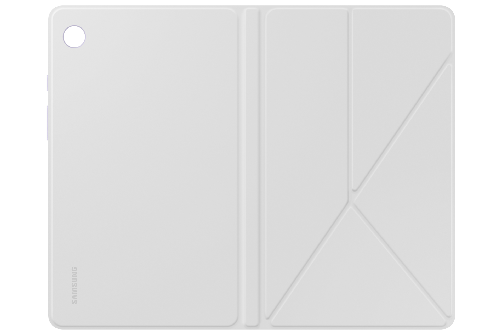 Galaxy Tab A9 Book Cover Back-Open-Cover-Only White 