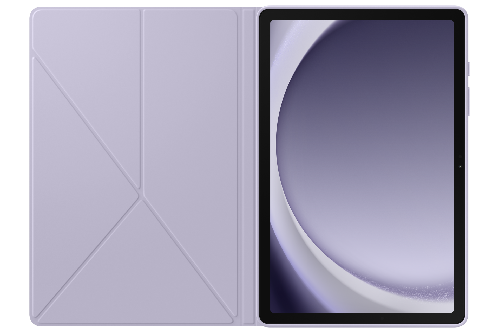 Galaxy Tab A9+ Book Cover Front-Open White 