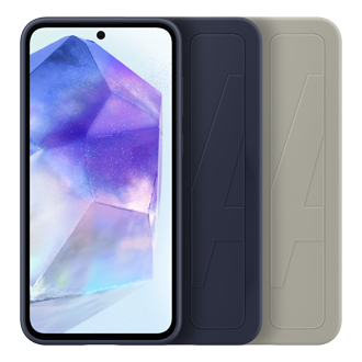 Galaxy A55 5G Standing Grip Case Set-Cut Gray 
