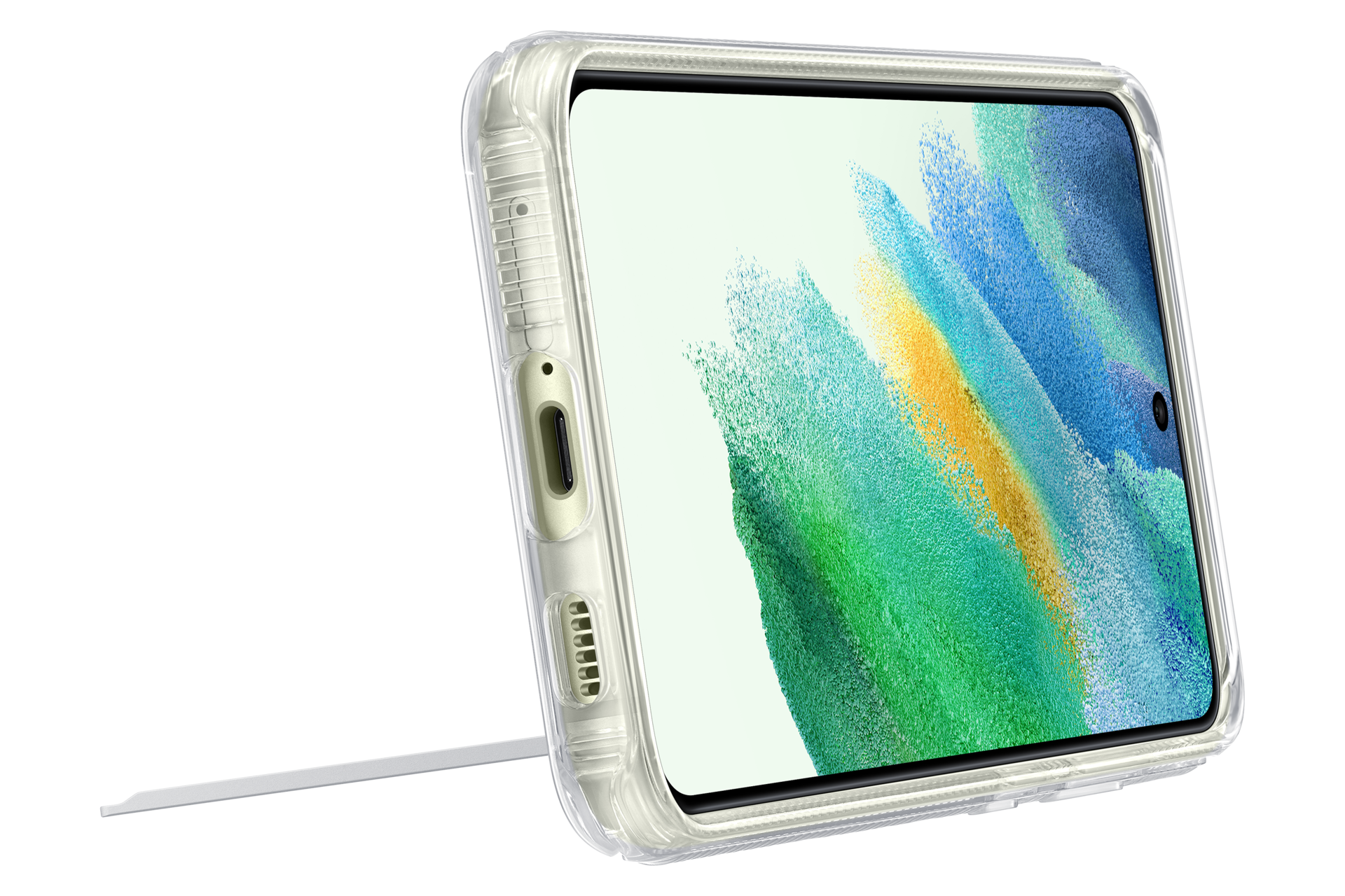 Galaxy S21 FE Clear Standing Cover Dynamic Transparent 