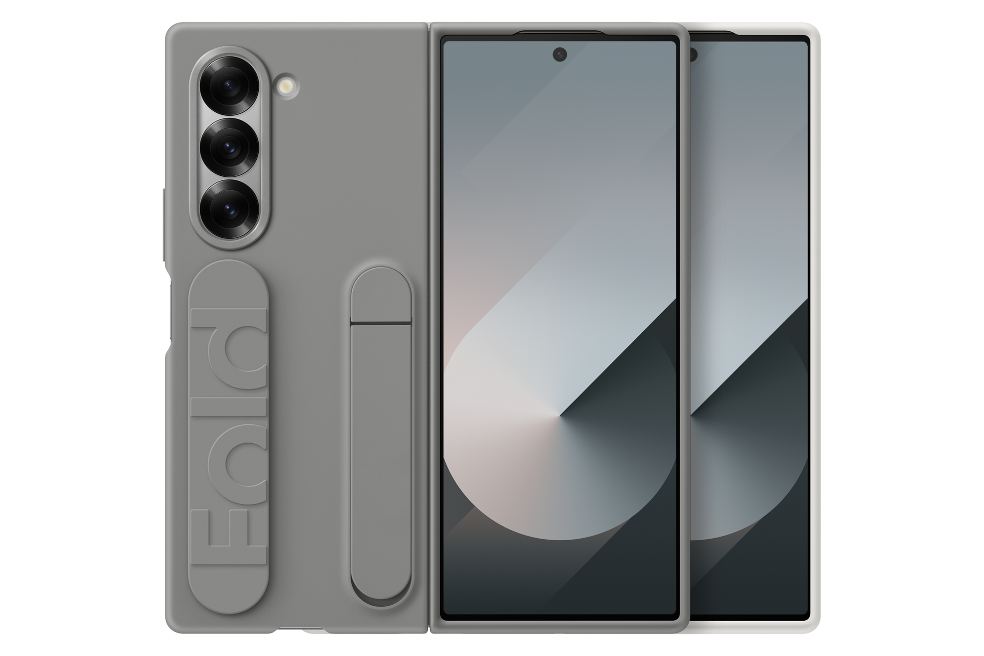 Galaxy Z Fold6 Silicone Case Set-Cut Gray 