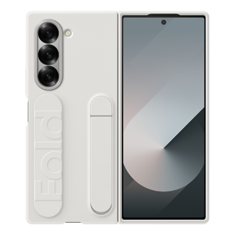 Galaxy Z Fold6 Silicone Case Front White 