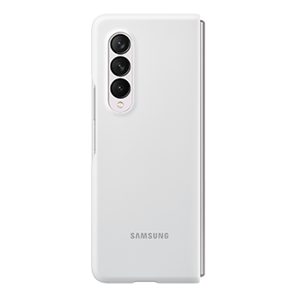 Galaxy Z Fold3 Silicone Cover Back2 White 