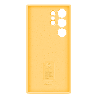 Galaxy S24 Ultra Silicone Case Back Yellow 