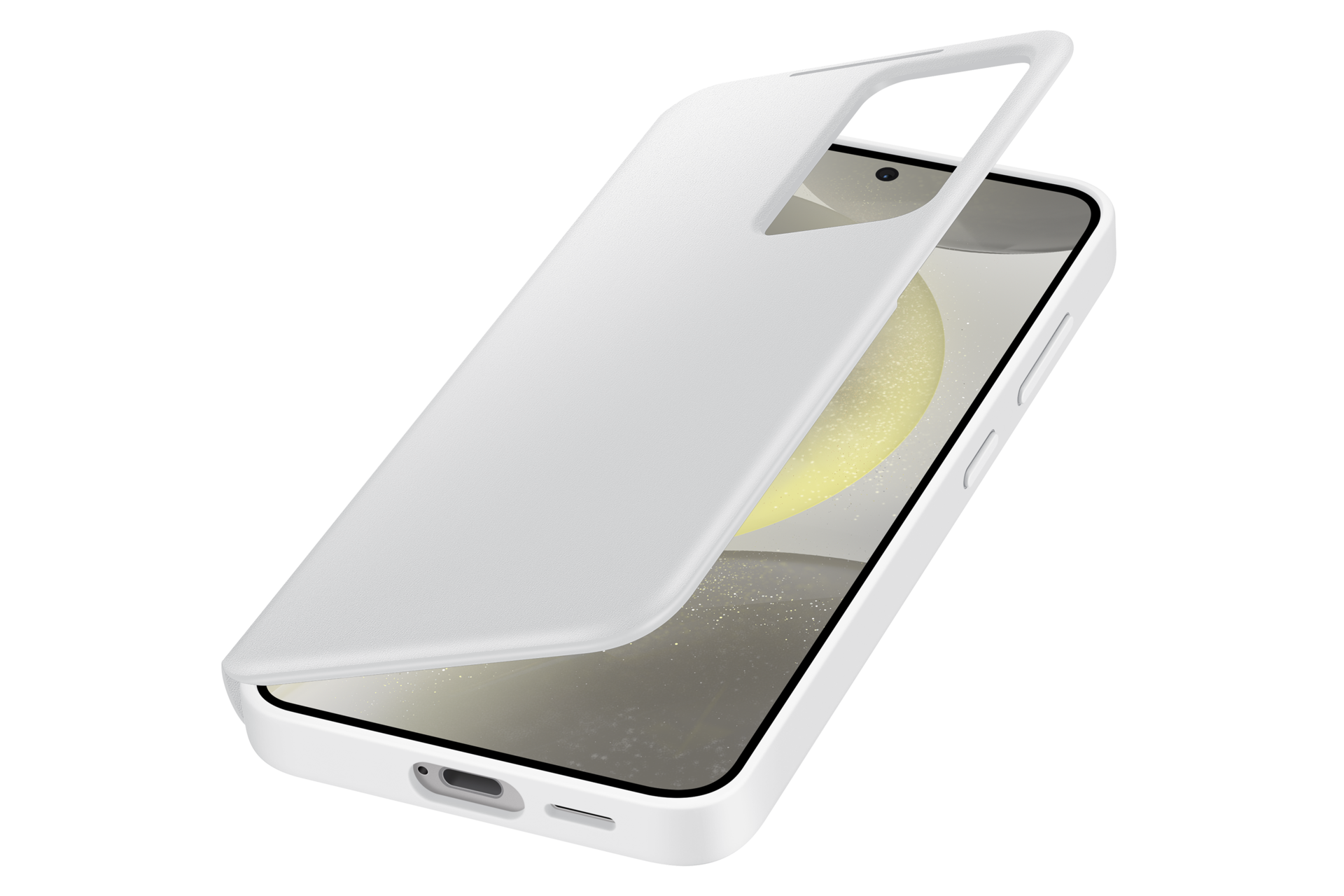 Galaxy S24 Smart View Wallet Case Dynamic White 