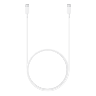 3A USB-C til USB-C kabel 1,8m Front White 