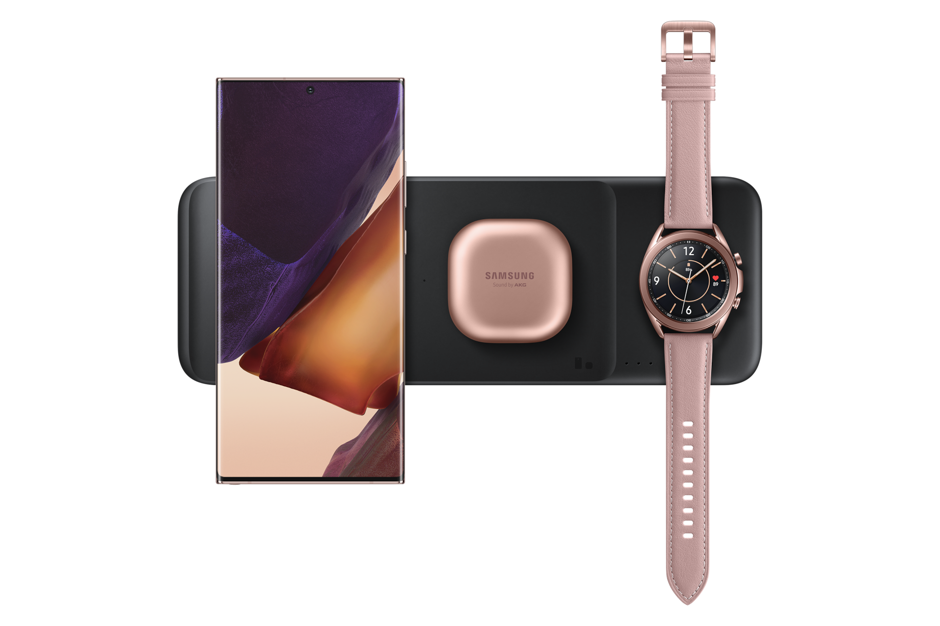 Wireless Charger Trio Top Black 