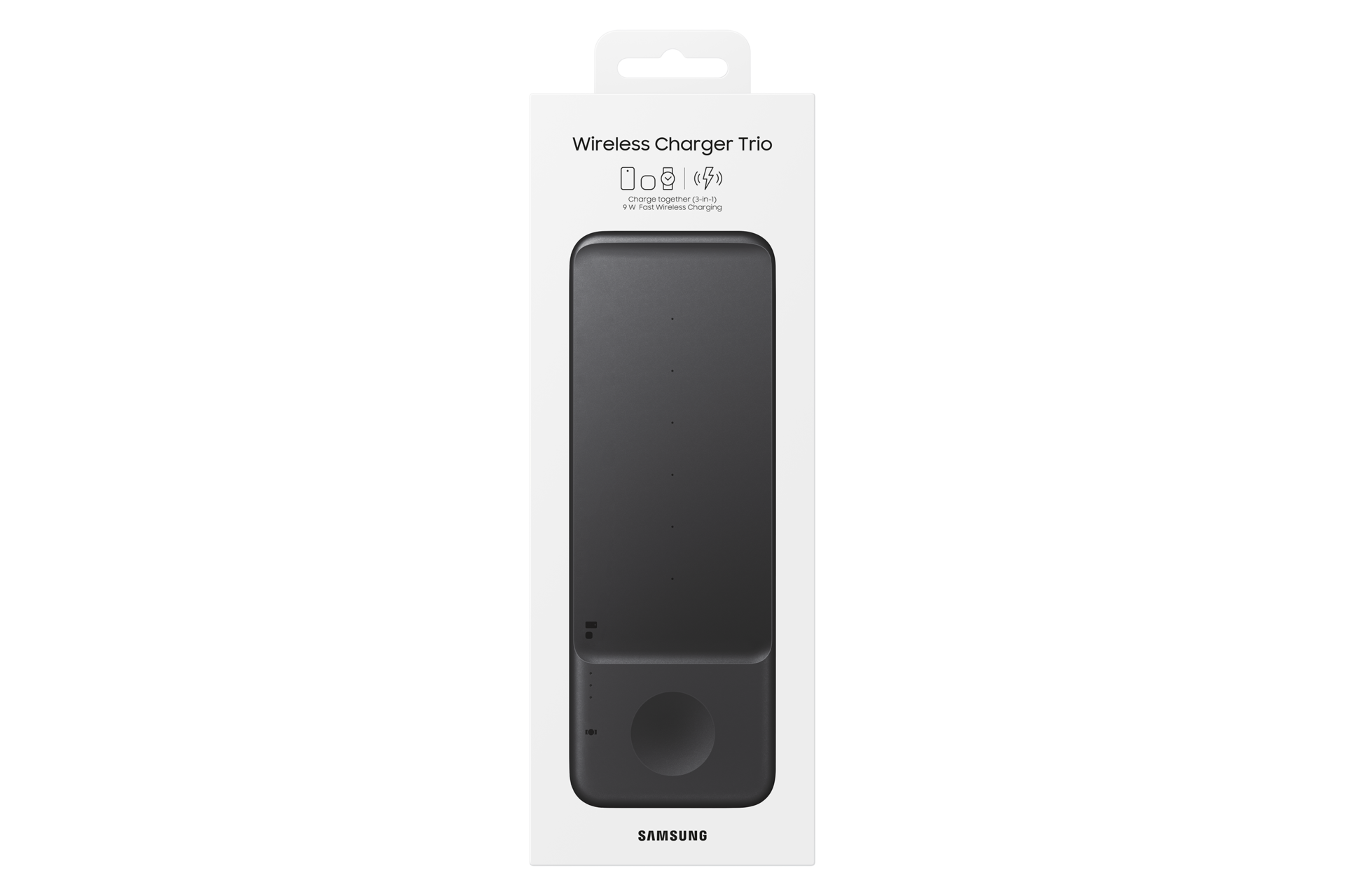 Wireless Charger Trio PKG Black 