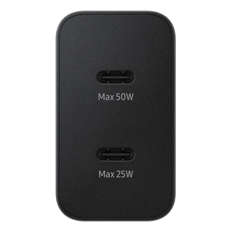50W Power Adapter Duo Back Black 